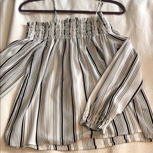 BP long sleeved off shoulder shirt